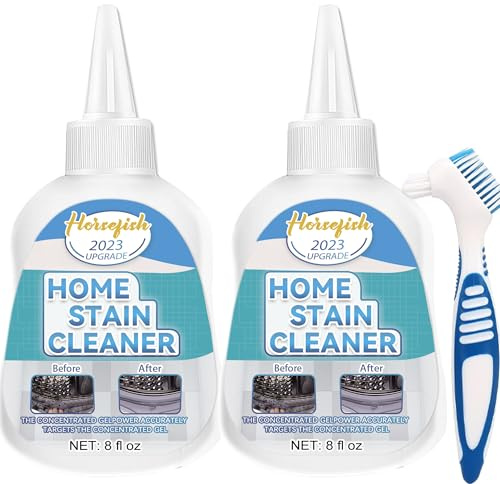 Home Remover Gel, 2 Pack Washing Machine Cleaner for Washing Machine, Refrigerator Strips, Grout Cleaner for Tiles Grout Sealant Bathroom Cleaning Kitchen Sinks, Front Load Washer Cleaning Solution