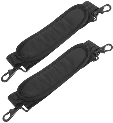 HYTROVE Ersatz Schultergurt 2 Stück Verstellbare Schulterpolster für Taschengurt Instrumentenkoffergurt aus Canvas und Metall Belastung Beim Tragen von Taschen