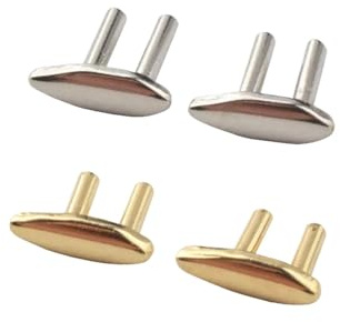 Générique 10 rivets métalliques for lunettes, charnières à double goupille, clou décoratif for la réparation de lunettes(6-1)