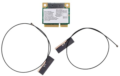 CHEOTIME AR5BXB92 AR9280 PCIE PCIE PCIE WiFi, 2,4 GHz Scheda di rete interne wireless a doppia banda da 5 GHz scheda di rete laptop PCI Express per per Linux Systems