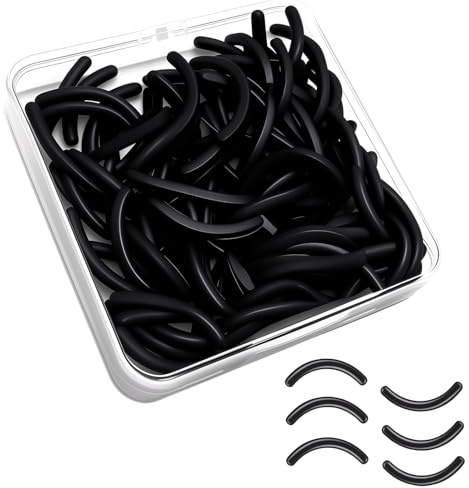 FrostyFlair Cuscinetti di ricambio, 80 Pezzi Gomma per Arricciaciglia, Cuscinetti in Silicone ad Alta Elasticità per Arricciaciglia, Delicati e Sicuri per lo Styling Quotidiano delle Ciglia