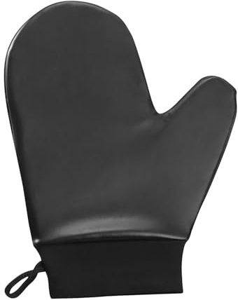 Muffola Applicatore Abbronzatura in Pelle Sintetica per Lozione | Guanti Abbronzanti Adatto A Donne, Uomini, Padre, Schiena, Viso, Corpo, Pelle E Bellezza