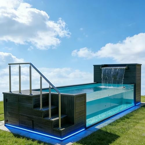 Piscina d'acciaio prefabbricata del contenitore di trasporto dello stagno 3m/20ft di lusso di immersione