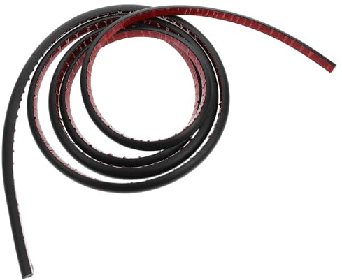 Yardwe Bordure de Coin Autocollante Pvc Quart de Rond Flexible Auto-adhésif pour Plinthes Escaliers Baignoires Moulure Décorative Polyvalente Mètres Noire