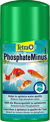 Tetra Pond PhosphateMinus - Wasseraufbereiter zur Reduzierung des Algennährstoffs Phospat im Gartenteich, 250 ml