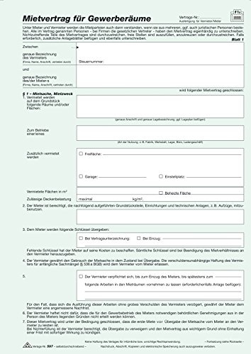 Mietvertrag RNK geprüft (1 Stück, Gewerbe)