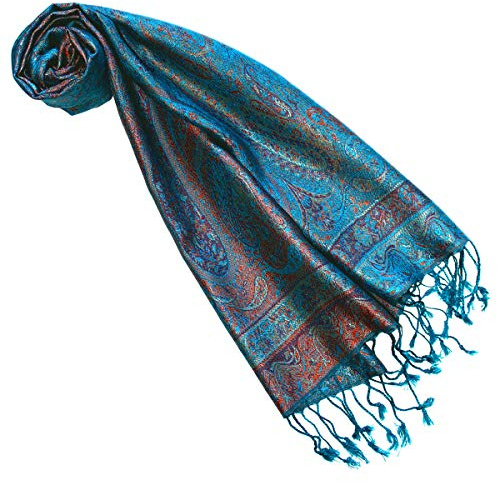 Lorenzo Cana Seidenschal für Frauen, Schal aus 100% Seide gewebter Damenschal elegantes Paisley Muster Mehrfarbig