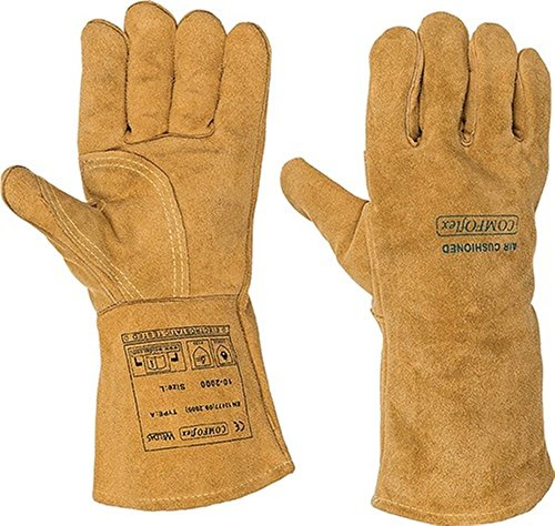 Weldas S.1401-S öl- und abriebfeste MIG-Schweißhandschuhe, Größe L