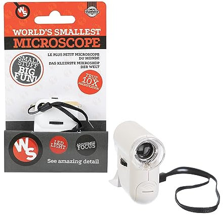 World's Smallest Microscope – Pocket-Sized STEM Exploration!, White