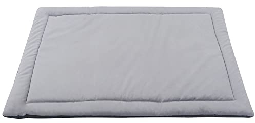 IEUUMLER Hundematte, Hundekissen Weiche und warme Hundebett Rutschfestem Waschbar Haustiermatratze Plüsch Wärmehundematte für Hunde und Katzen FC004 (74 * 53cm, Light Grey)