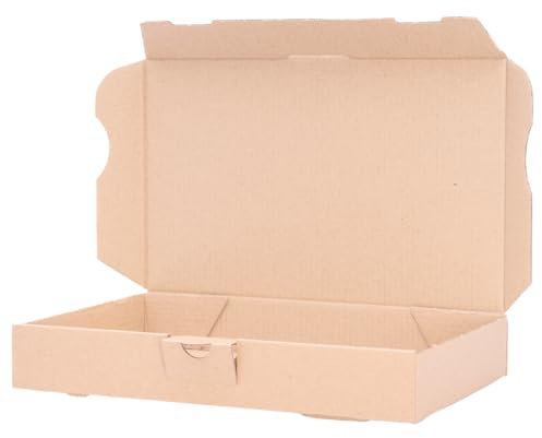verpacking Maxibriefkartons 180 x 100 x 30 mm Maxibrief MB-0 Braun Versand Post Faltschachtel (Innenmaß 176 x 96 x 27 mm) Versandschachtel Büchersendung (10 Stück)
