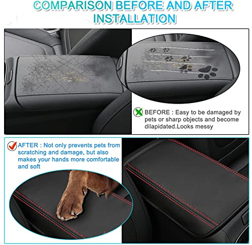Ruiya pour Hyundai Tucson NX4(Automatique) 2021-2024 Housse d'accoudoir Central, Couvercle de boîte d'accoudoir Tucson Accessoire Étui de Protection Console Centrale Protection d'accoudoir