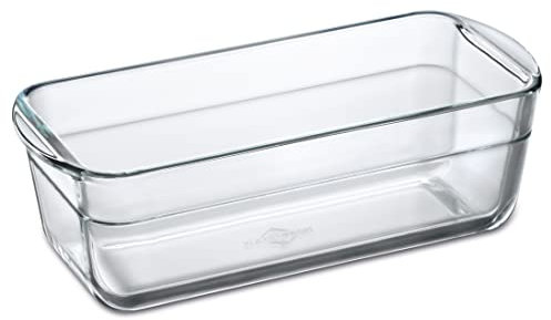 Küchenprofi Stampo in vetro ELSASS 28,5 x 11,5 x 8 cm, 1,5 litri, per pane, per dolci, freezer, forno, lavastoviglie e microonde, per pane e torte