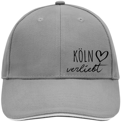 Huuraa Cappy Mütze Köln verliebt Geschenk | Baseballkappe Basecap Kappe Geschenkidee Unisex Baseball Cap