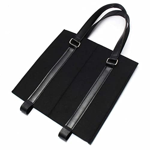 Bolsas de Regalo de Vino con Asas, 2 Botellas de Vino, Bolsa de Fieltro para Botellas de Regalo, Bolsas de Almacenamiento para Navidad, Regalo de mercancía minorista (Negro), Black
