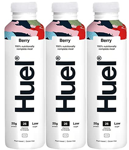 3 x 500 ml - Boisson végétalienne aux fruits et aux fruits - Smoothie naturel - Vitamines minéraux - Faible teneur en sucre - Jus de protéines