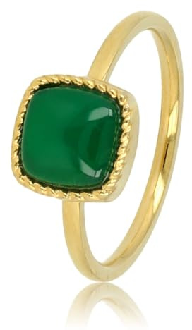 My Bendel Ring mit Edelstein in Mehreren Farben | Schönes Design | Erhältlich in Silber & Gold | Mit Luxuriöser Geschenkverpackung