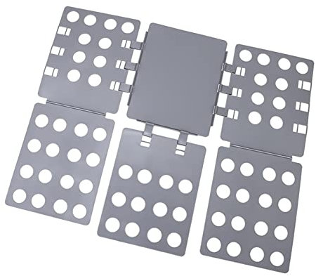 BORSAD Hemd Klappplatinen T-Shirt Kleidung Clip-Big Größen-dauerhafte Kunststoffkleidung Finishing Board-Faltbrett-Easy Für Kinder (Farbe : Grau)