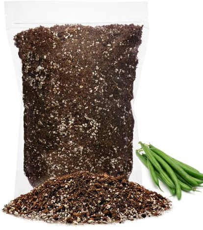 Premium Organic Potting Soil for Green Beans by Gardenera - (2 Quart Bag)