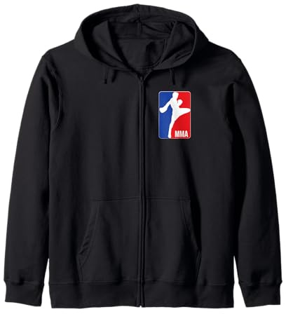 Logo MMA Mixte Arts Martiaux Signes pour Entraîneur MMA et Combat MMA Sweat à Capuche