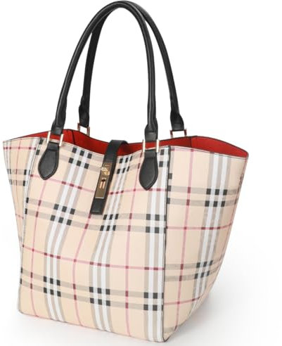 Große Kapazität Arbeitstasche für Damen, Leder, große Geldbörsen und Handtaschen, wasserdicht, große Schultertasche, Pendlertasche, Khaki