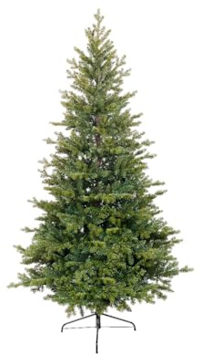 Lumineo Weihnachtsbaum, Grau/Weiß, Durchmesser 162,00 - H 270,00 cm