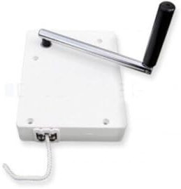 Avvolgitore A Cinghia Per Tenda Avvolgibile, Sistema Avvolgitore Mini A Vite Per Cinghie Per Avvolgibili Larghe 14 Mm Distanza Tra I Fori 9,5 Cm Per Il Montaggio Nell'Intradosso Della Finestra