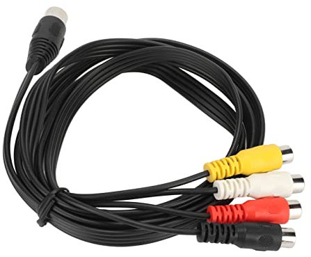 Cavo da 5 Pin Maschio Din a 4 Femmina per Sistemi Stereo Dvd Phono Din 5 Pin Vcr, Cavo Adattatore Femmina Cavi Video S