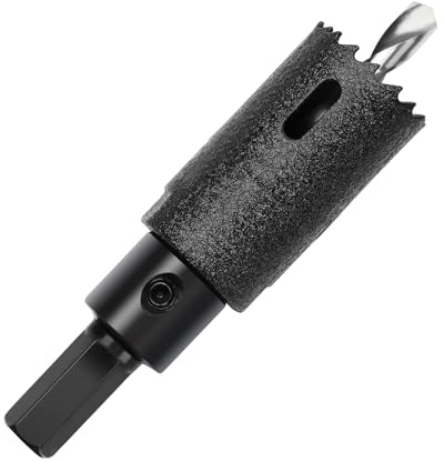 HSAWBIT HSS Bi Metal 23mm Hole Saw M42 Hole Cutter with Drill Bit Hex Shank | 8% Cobalt BI-metal 23mm Wood Cutter Holesaw 38mm Cutting Depth, for Stainless Steel Metal Plastic Timber Drywall