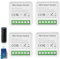 4 módulos de interruptor de luz inteligente de 1 vía, interruptor de luz inteligente para el hogar, interruptor inteligente de vida, wifi mini interruptor de bricolaje, módulo de relé, compatible con