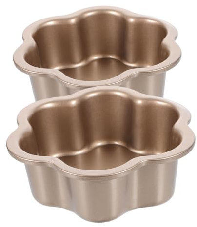 UTHCLO 2piezas Molde Metálico Antiadherente Para Tartas Queso Mousse Con Base Extraíble Fácil Extracción