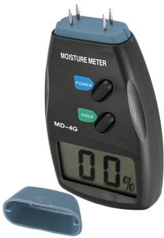 Cabilock Feuchtigkeitsmessgerät Holzfeuchtemesser Mit Hochpräziser Feuchtigkeitsmessung Tragbares Messgerät Für Holz Und Baumaterialien Klar Ablesbares Display Langlebig Für Schnelle Wasser