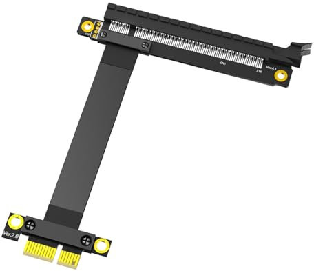 Cnrfeoap 25 Cm Pciexpress 16x Bis 1x Verlängerungskabel Flexibel Für PC GPU PCIExpress Tester Extender Kabel