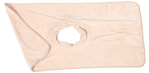 Veemoon Wiederverwendbares Massagelaken 80x40cm mit Verdicktem Gesichtslochbezug Khaki für Spa Salon Kosmetikliegen