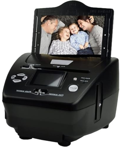 Universal Film and Slide Scanner, Converts 35mm 135 110 126 Slides and Negatives to Digital, Perfect for Archiving and Viewing Old Memories