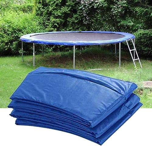 Funda protectora impermeable para cama elástica anticolisión, alfombrilla de esponja y recinto de resorte para cama elástica redonda de 366 cm, accesorios de color azul, solución de seguridad