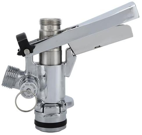 Karlak Acoplador de Barril de Cerveza en Forma de U, Acoplador de Barril de Acero Inoxidable, Acoplador Tipo U G5/8 para Bar de Cerveza, Restaurante en Casa, Accesorio Dispensador de