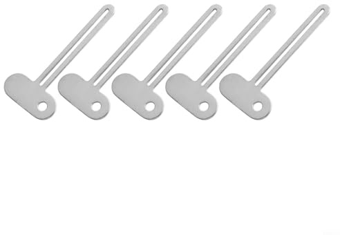 5PCS Metal Tube Toothpaste Squeezer With Roller Dispenser For Use On Toothpaste, Cosmetic, Ointment, And Tubes