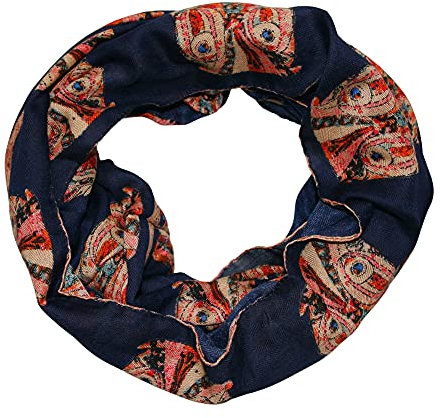 Eulen Damen Loop Schal