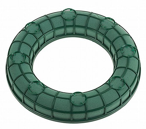 Steckschaum - Ring, 25 cm, Gitter, Wassersp., Kerzenh. Steckmasse, Tisch-Gestecke Hochzeit, Blumen-Gestecke, Blumen-Deko, Tisch-Dekoration Advent