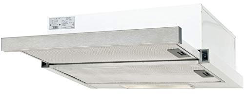Exquisit FSH 61-2 Dunstabzugshaube Flachschirmhaube Wandhaube 60cm breit Abluft Umluft weiß inox