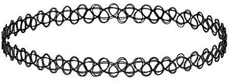 Geralin Gioielli Tattoo Kette Choker Retro Henna Gothic Vintage Stretch Halskette
