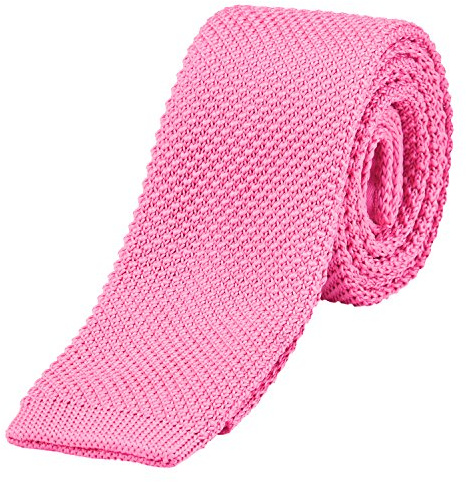DonDon schmale Strickkrawatte Krawatte Herren retro 5 cm
