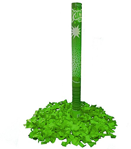 Krause & Sohn Konfettikanone farbig 60 cm Shooter Überraschung Hochzeit Knalleffekt (grün)