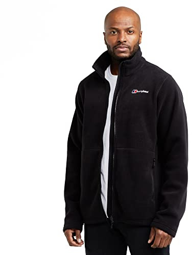 Berghaus Men’s Torus Fleece with Polartec Classic Microfleece, Full Zip & 2 Pockets, Soft, Warm, Lightweight & Durable Jacket (UK, Alpha, M, Regular, Regular, Black)