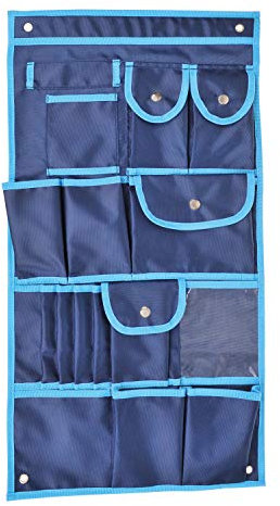 Cartrend 10239 Caravan Hanging Bag for Caravans, Motorhomes, Folding Vans, Homes, Garages, Boats, with 17 Compartments, 39 cm x 74 cm