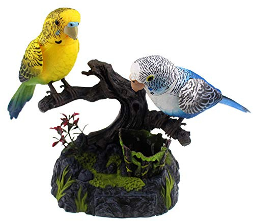 Tipmant Talking Parrots Birds Electronic Pets Office Home Decoration Recording & Playback Function Pen Holders Kids Toys Christmas Birthday Gifts