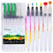 Int!rend Set of 6 Refillable Watercolour Brush Pens, Pack of 6 Brushes with Water Tank