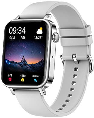 ESSONIO 1L7 Smart Watch Sportuhr Smartwatch IP67 Wasserdicht Fitness Tracker Pulsmesser Schlafüberwachung Stoppuhr Musiksteuerung Für Damen Herren Für Ios und Android