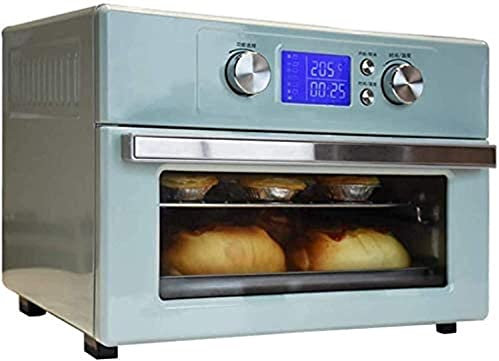 Mini four électrique 25L, friteuse à air multifonctionnelle domestique 1800W/grill/cuisson/poêle à fruits secs four tout-en-un en acier inoxydable avec contrôle de température réglable et minuterie